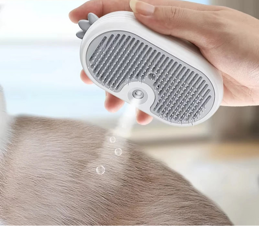 Electric Steam Pet Brush - Hair Removal Comb for Cats & Dogs