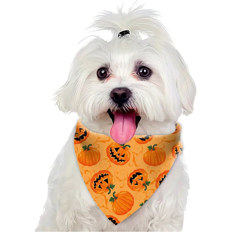 Dog Bandana Collar - Festive Pet Scarf for Small Dogs and Cats