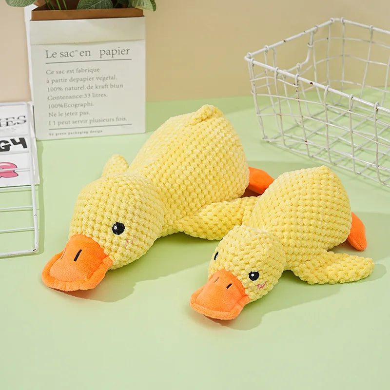 Plush Duck Dog Toy with Sound
