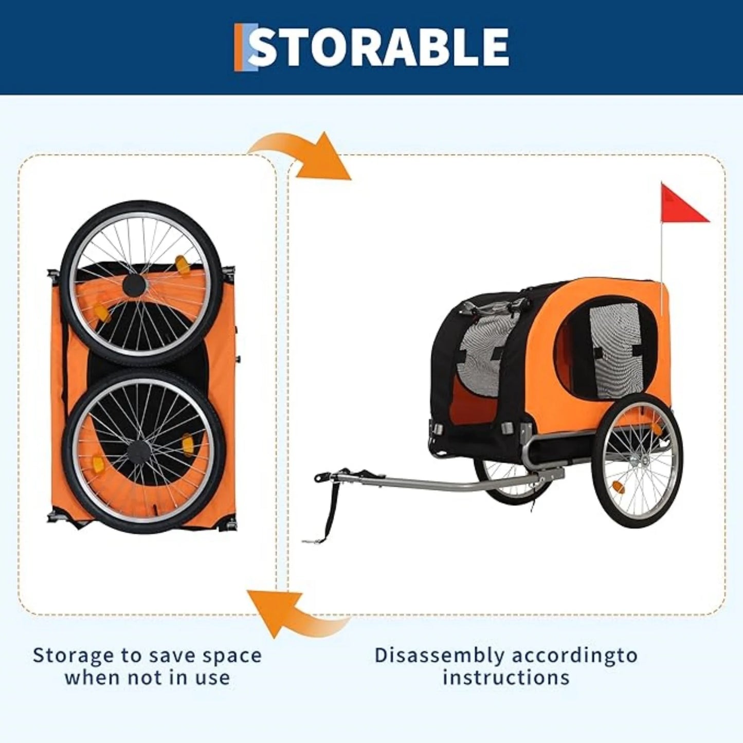 Dog Bike Trailer & Jogger with Air Tires | Up to 40kg