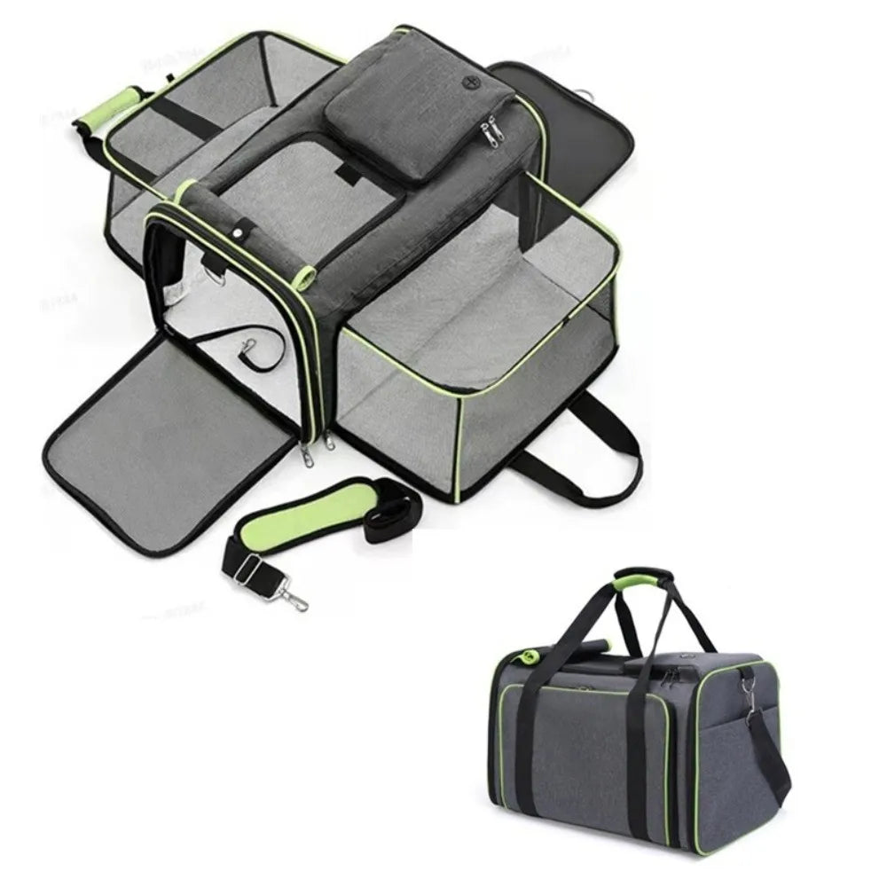 Expandable Oxford Pet Travel Carrier