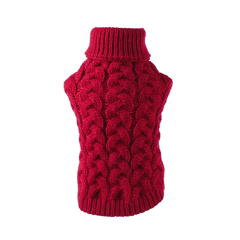 Knitted Pet Sweater for Cats & Small Dogs — 7 Colours, XS–XL