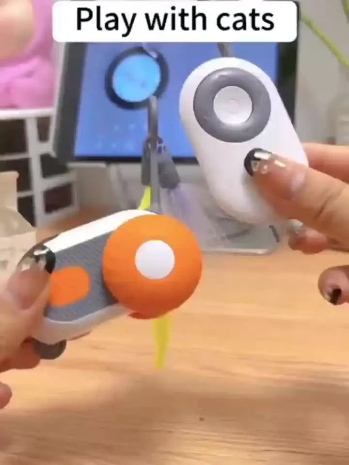 Voiture intelligente pour chat avec évitement d'obstacles - Jeu interactif autonome