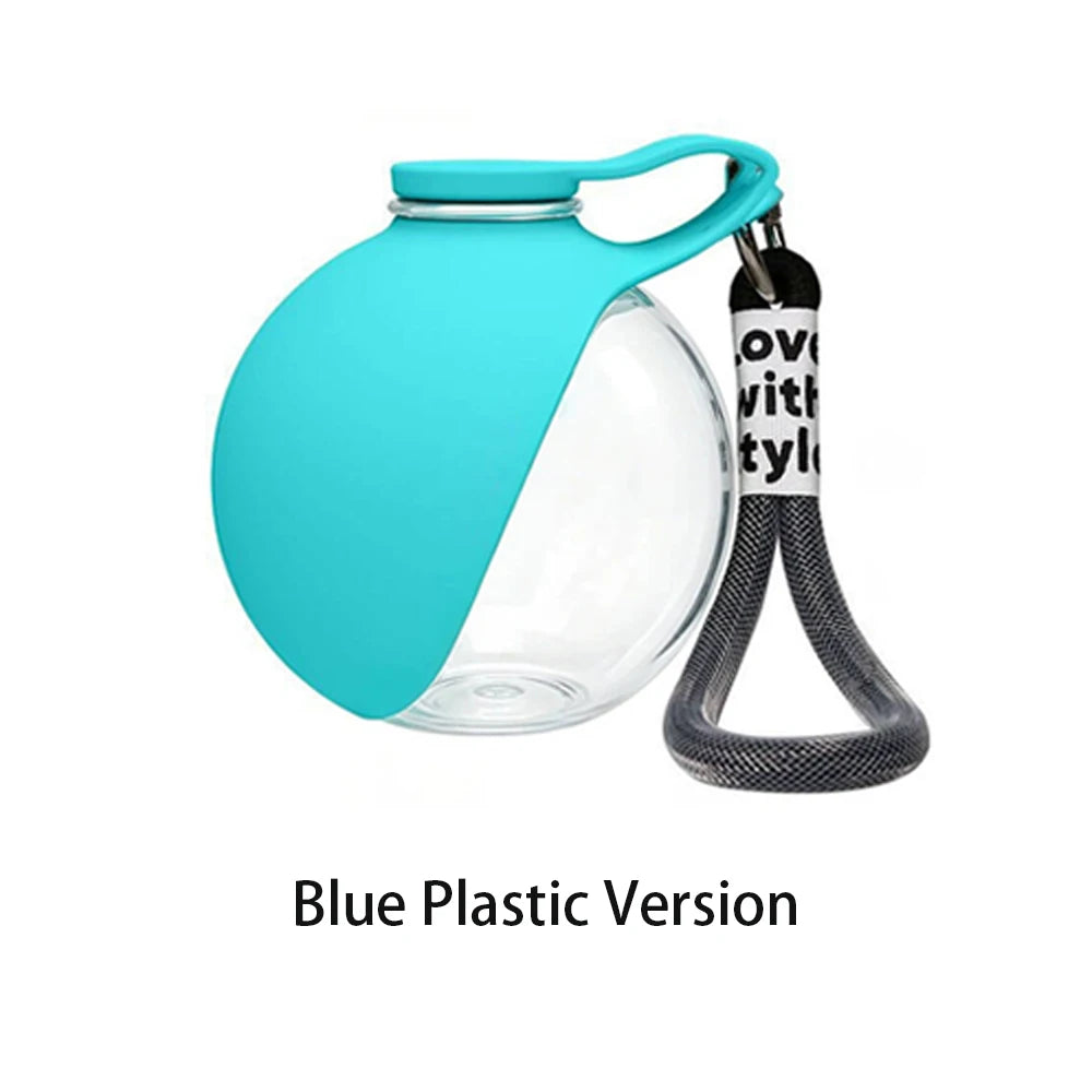 2-in-1 Dog Water Bottle with Foldable Silicone Bowl