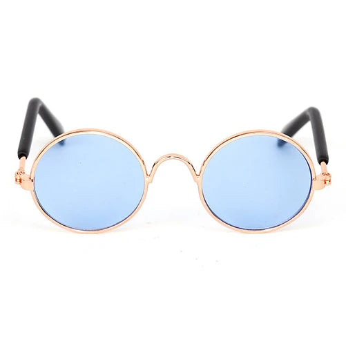 Vintage Round Pet Sunglasses for Cats & Small Dogs