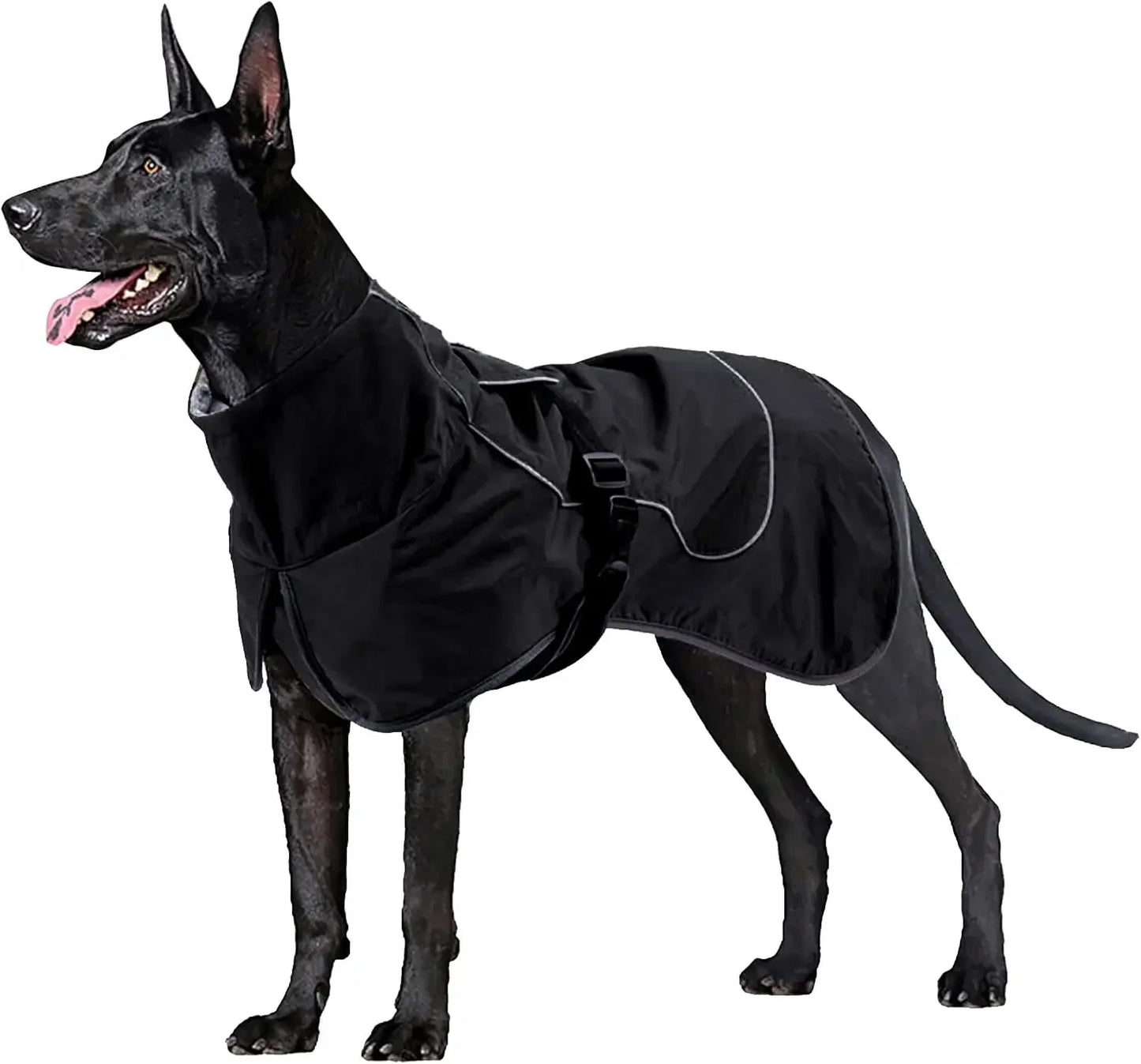 Waterproof Dog Jacket - Fleece Lined Reflective Coat for Cold Weather