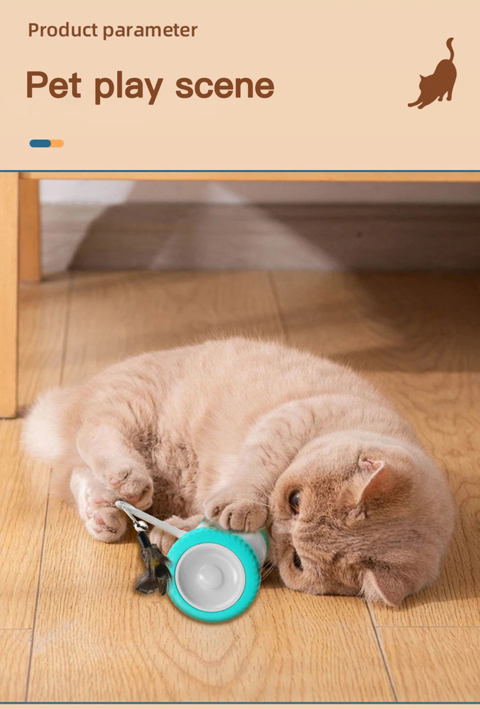 Jouet interactif intelligent pour chat - Voiture à équilibrage automatique avec plumeau pour jeu d'intérieur
