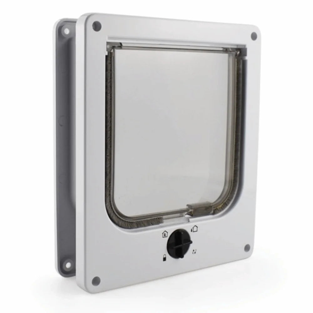 4-Way Locking Weatherproof Cat Flap Door