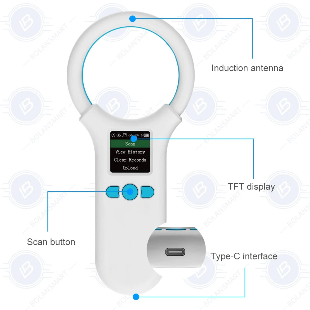 W91A Pet Microchip Scanner — USB & Bluetooth