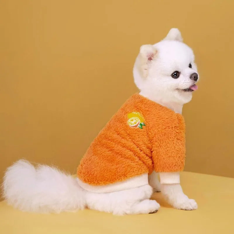 Gilet Chauffant en Peluche pour Chiens et Chats de Petite et Moyenne Taille