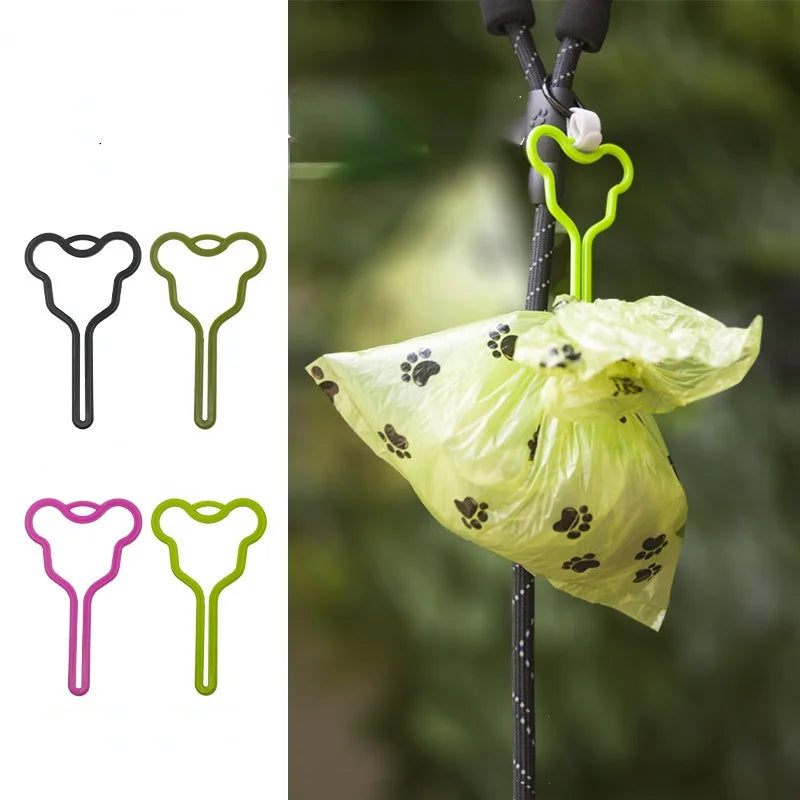 Distributeur de sacs à déjections canines mains libres avec clip