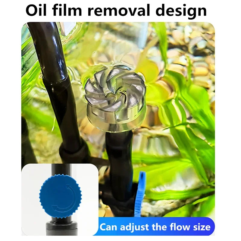 Wall-Mounted Aquarium Filter & Circulation Pump