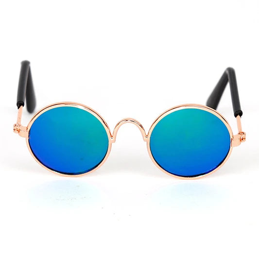 Vintage Round Pet Sunglasses for Cats & Small Dogs