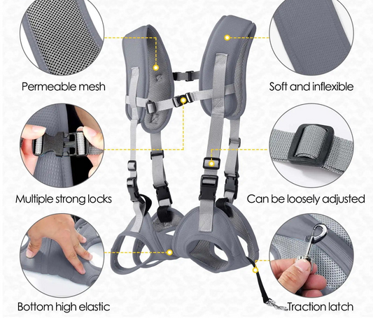 Breathable Pet Carrier Backpack - Adjustable Design for Small to Medium Dogs