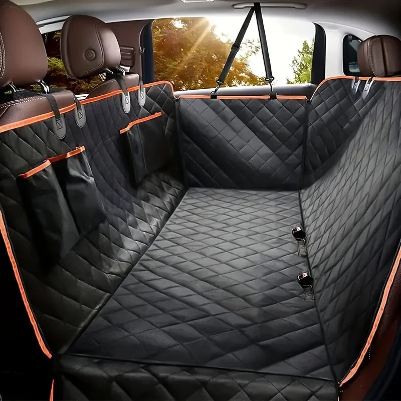 Waterproof Dog Hammock Car Seat Cover | Scratch-Resistant Pet Back Seat Protector