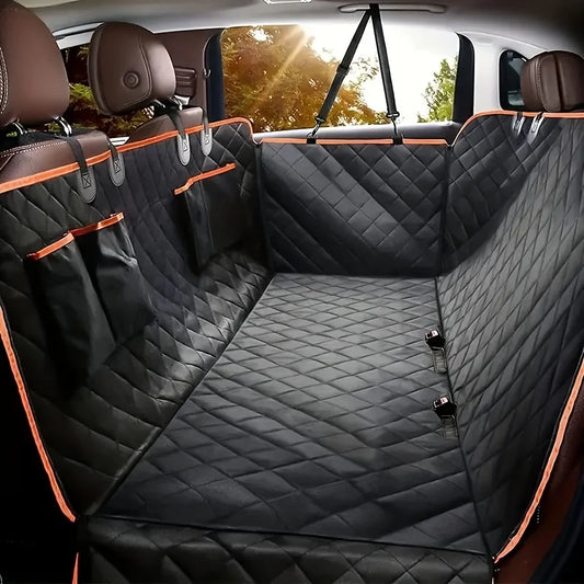 Waterproof Dog Hammock Car Seat Cover | Scratch-Resistant Pet Back Seat Protector