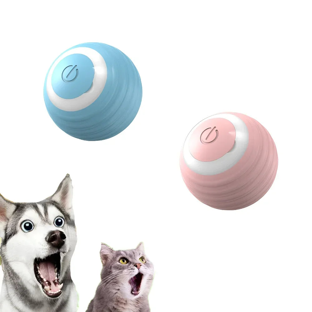 Automatic Rolling Cat Ball with Touch-Activated Play