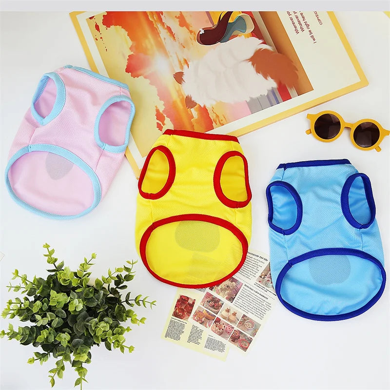 Cartoon Print Summer Vest for Cats & Small Dogs