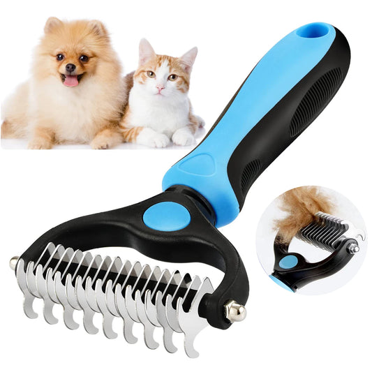 Professional Pet Deshedding Brush - Hair Remover for Dogs and Cats