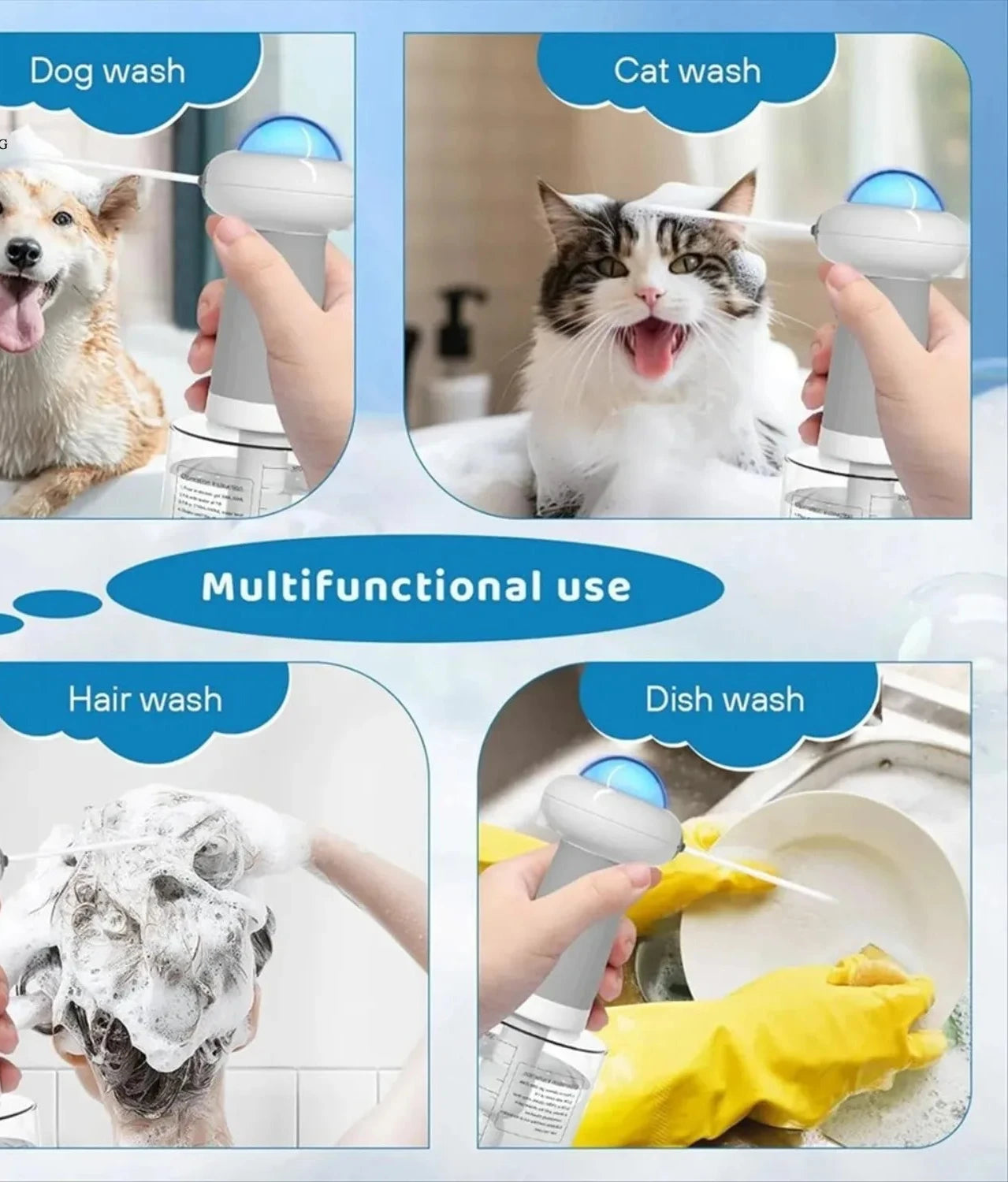 Electric Foam Soap Dispenser - Rechargeable & Waterproof