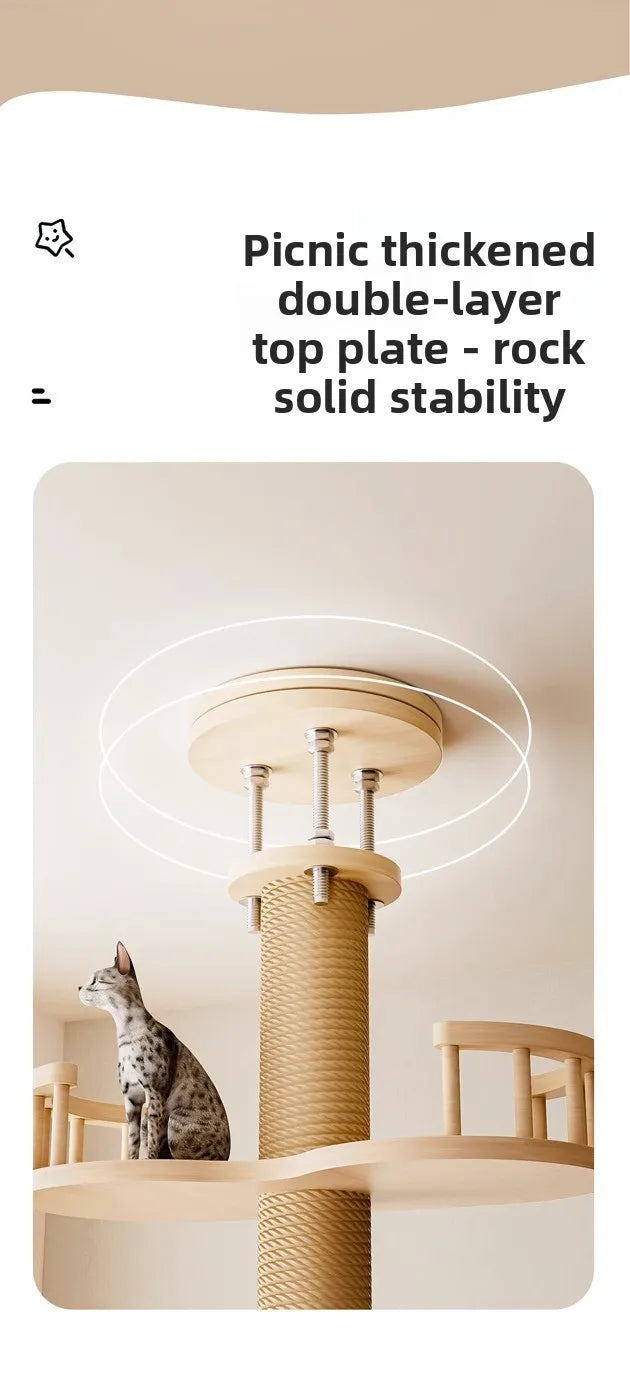 Cat Tree with Bed & Scratching Post