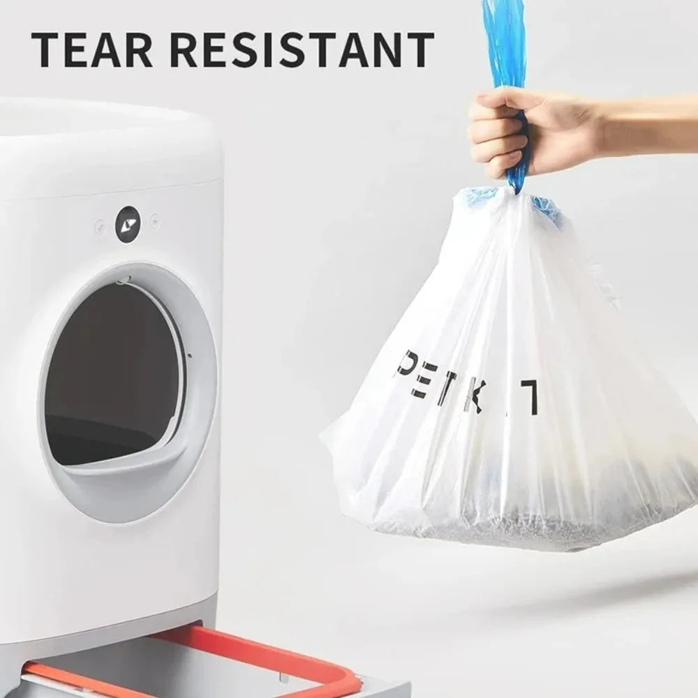 Replacement Waste Bags for PETKIT Smart Cat Litter Boxes – 20 Bags per Roll, Multi-Pack Options