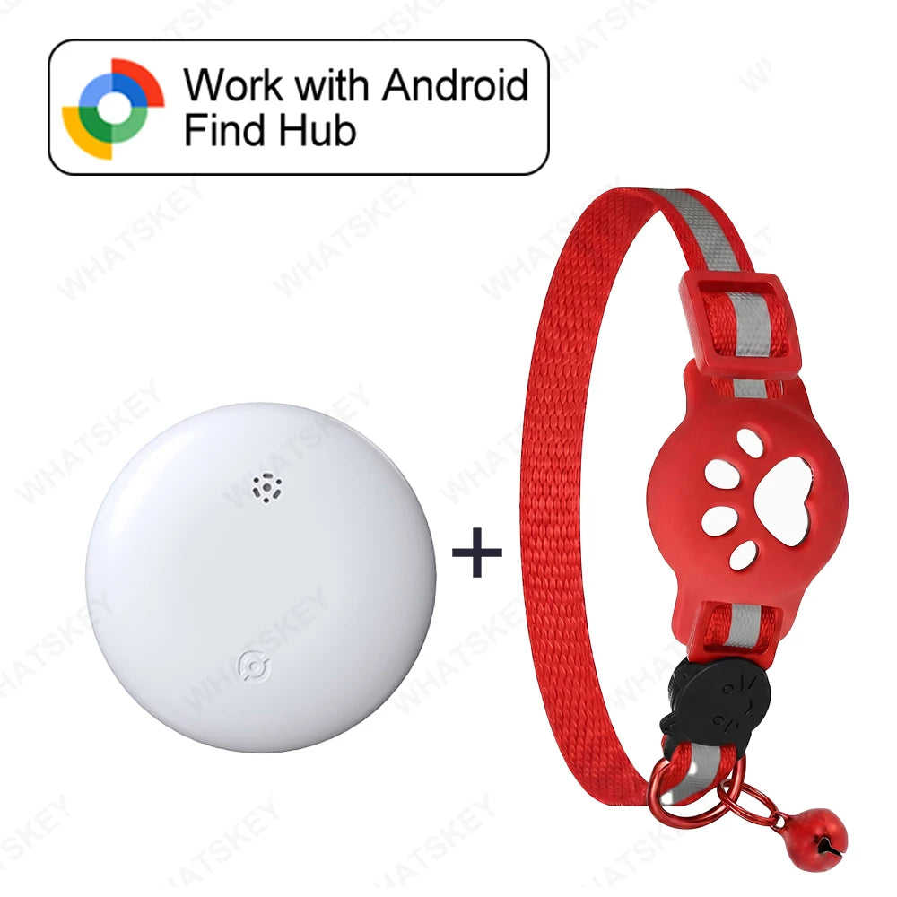 Google Find My Device Pet Collar Tracker for Cats & Dogs — Android Compatible