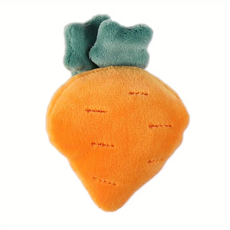 Fruit Shaped Plush Cat Kicker Toy with Catnip