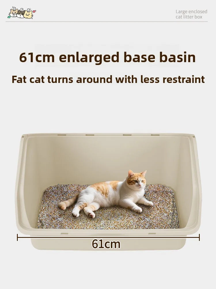 Automatic Self-Cleaning Cat Litter Box — Large Covered with Odour Control & Low Noise