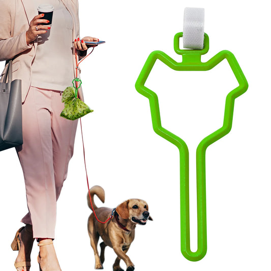Dog Poop Bag Dispenser with Leash Clip Holder