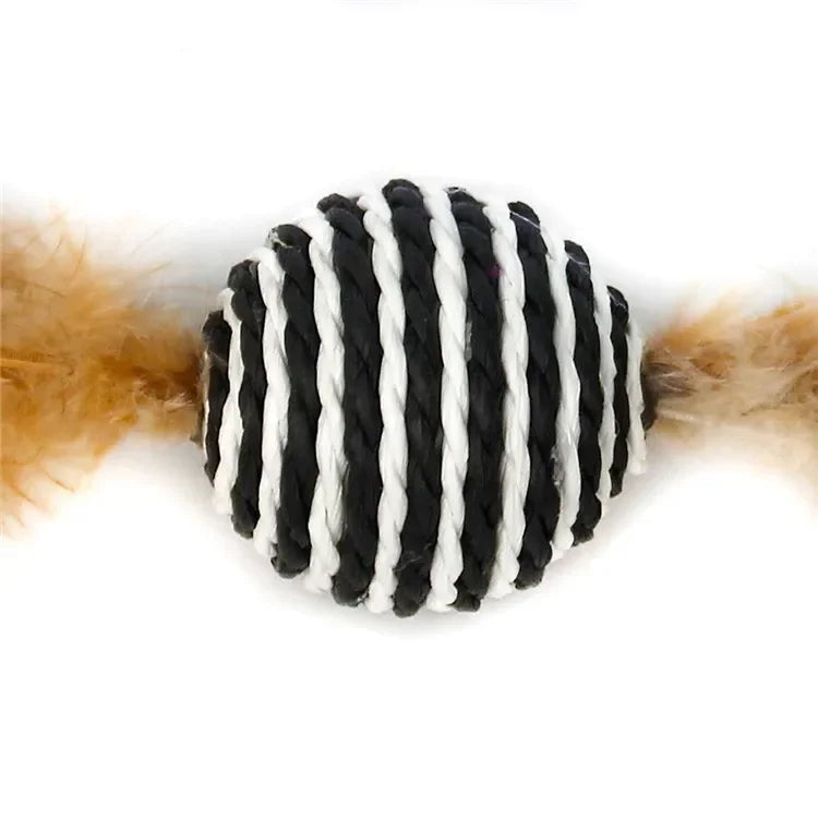 Star Texture Feather Ball - Interactive Throwing Toy for Cats and Dogs