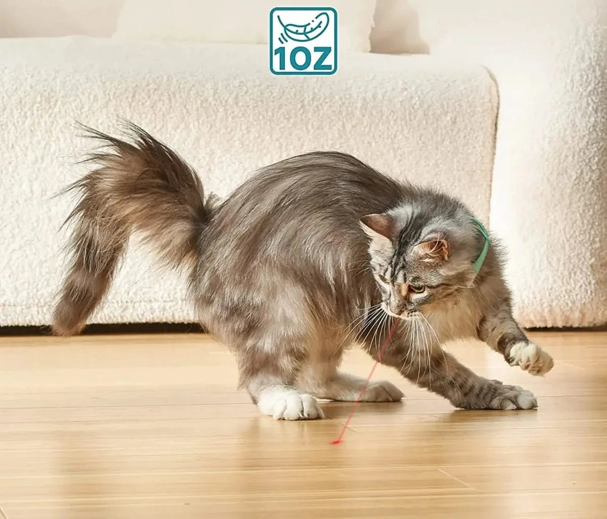 Smart Cat Laser Collar - Interactive Rechargeable Exercise Toy