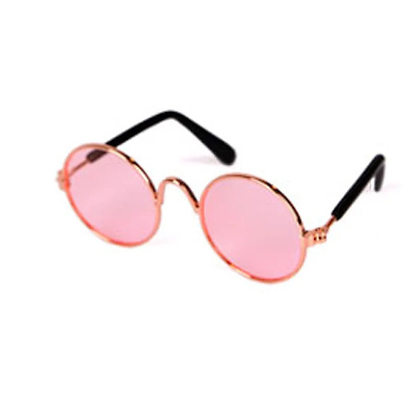 Vintage Round Pet Sunglasses for Cats and Small Dogs