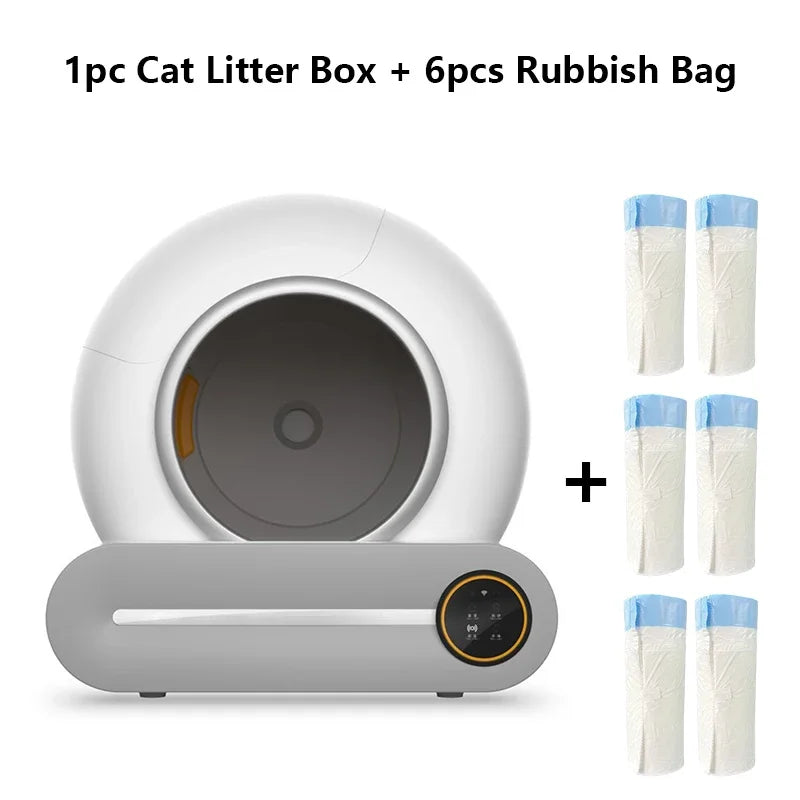 65L Self-Cleaning Cat Litter Box with App Control — Choose Your Bundle