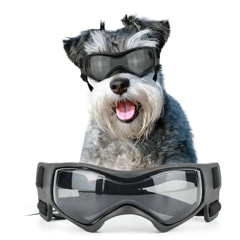 UV-Protective Dog Sunglasses – Windproof Anti-Fog Goggles for Outdoor Travel