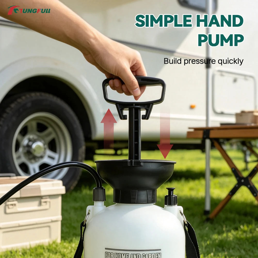 Portable Manual Camping Shower Pump with 3m Hose