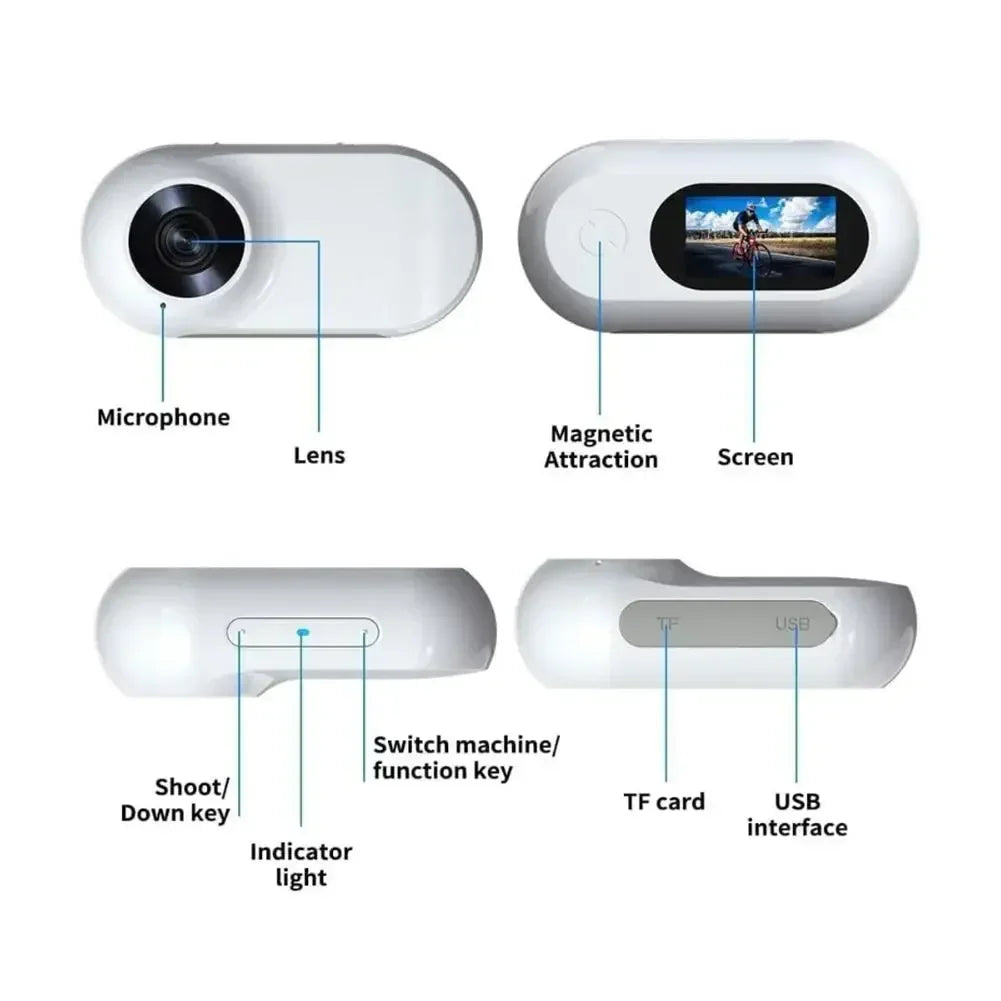 HD 1080P Wireless Pet Collar Camera — No WiFi Required