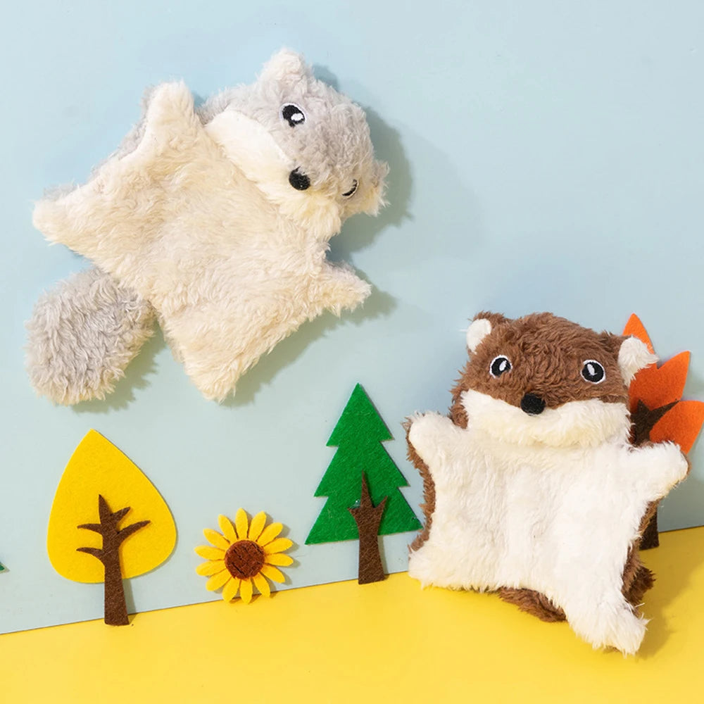 Flying Squirrel Squeaky Interactive Cat Toy