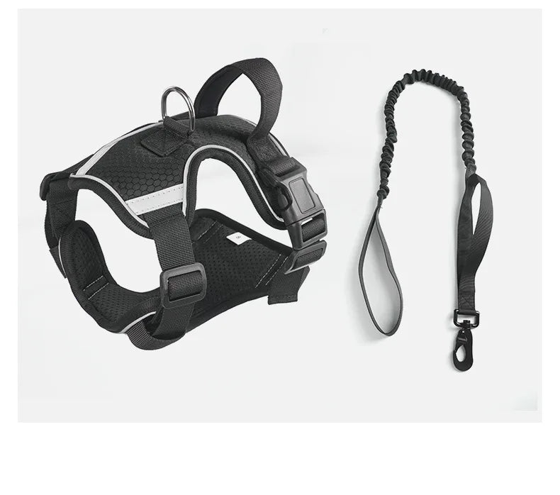Large Dog Harness with Leash - Training Vest for Medium to Large Dogs