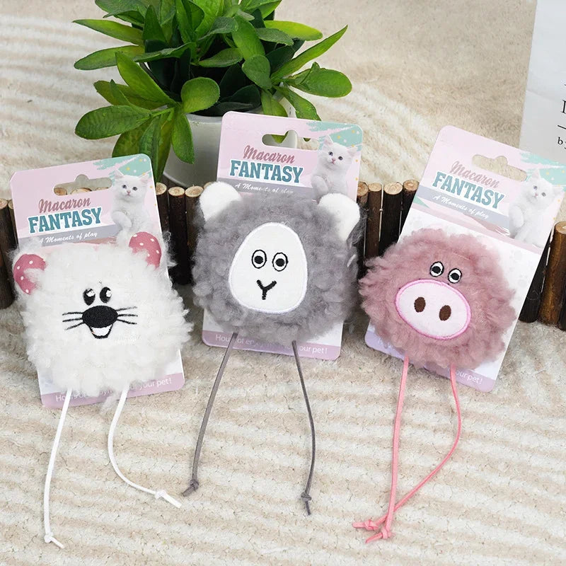 Plush Catnip Mouse Hanging Toy