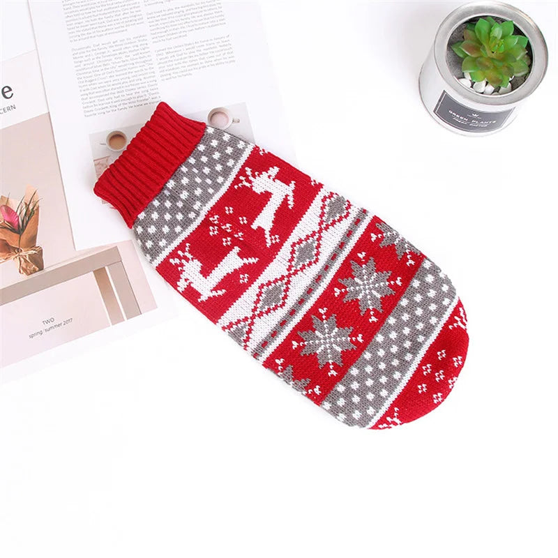 Animal Print Knit Sweater for Cats & Small Dogs
