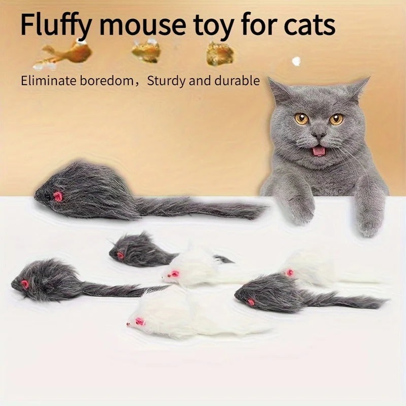Jouets en peluche pour chats avec clochette - Lot multiple