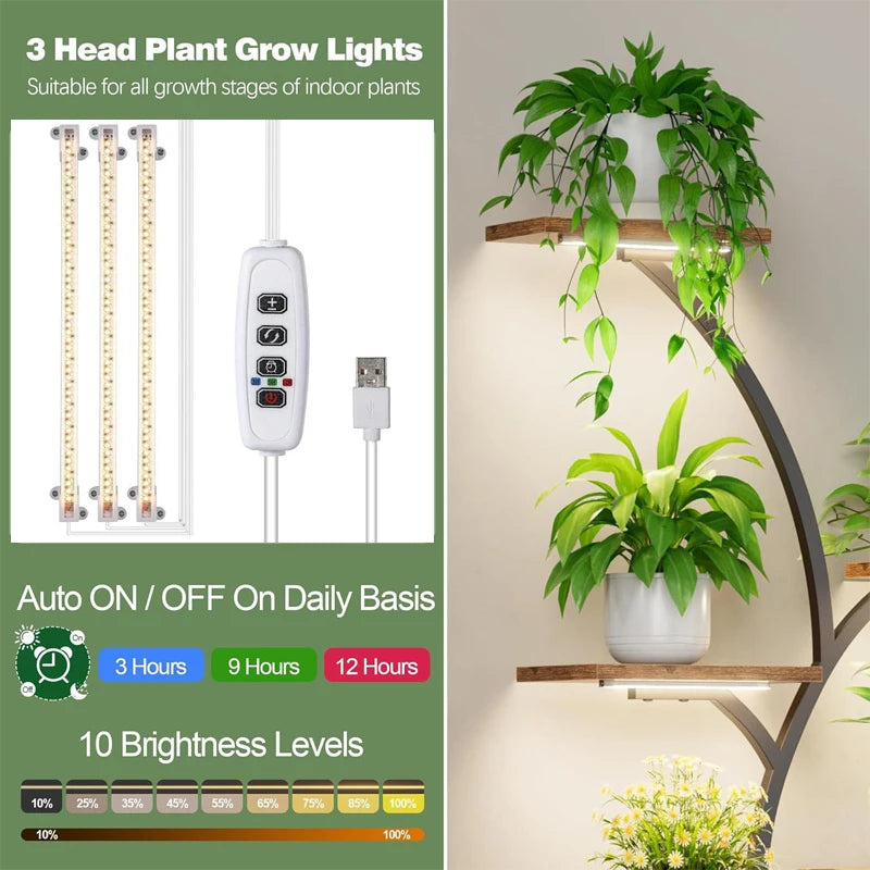 Lampe de croissance LED USB – Lampe de culture d'intérieur pour semis, plantes et fleurs