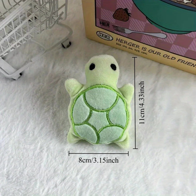 Jouet en peluche en forme de tortue couineur pour chien - Jouet de dentition doux pour petits chiens