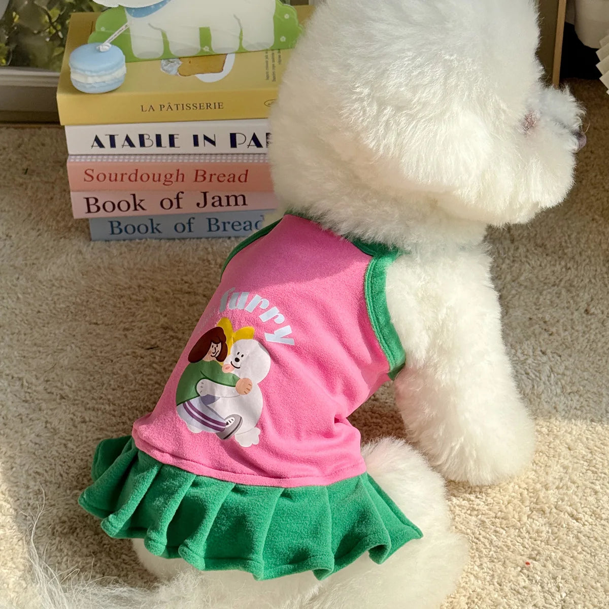 Robe et gilet rafraîchissants 2 en 1 pour petits chiens et chats | Jupe d'été respirante "Princesse" pour Chihuahuas et chiots