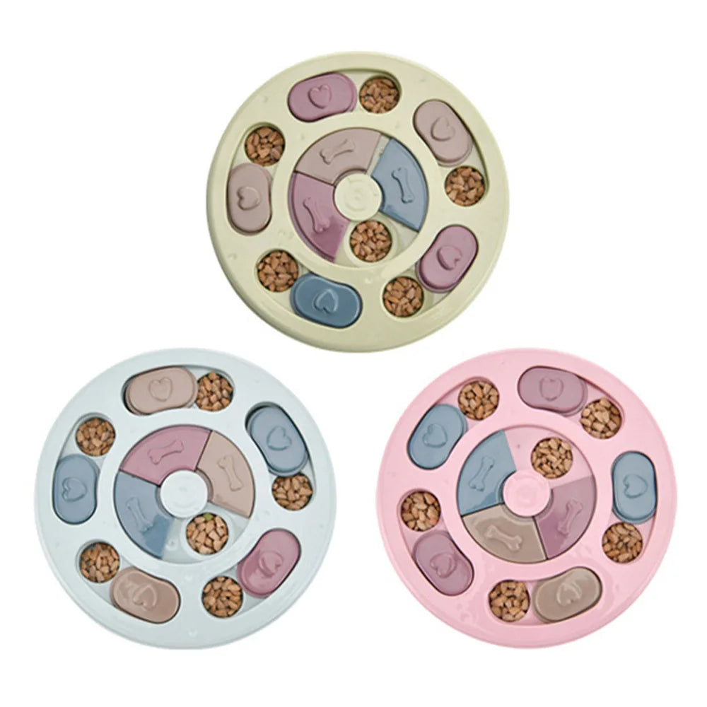 Interactive Puzzle Feeder Bowl - Slow Eating IQ Training Toy for Dogs & Cats