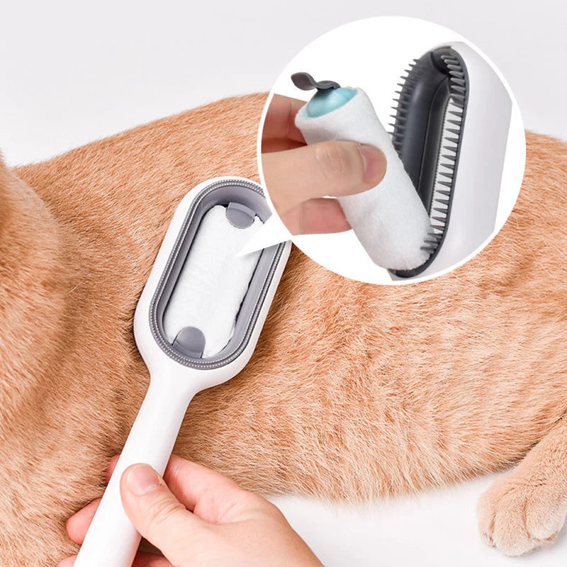Double-Sided Pet Grooming Brush & Hair Removal Comb