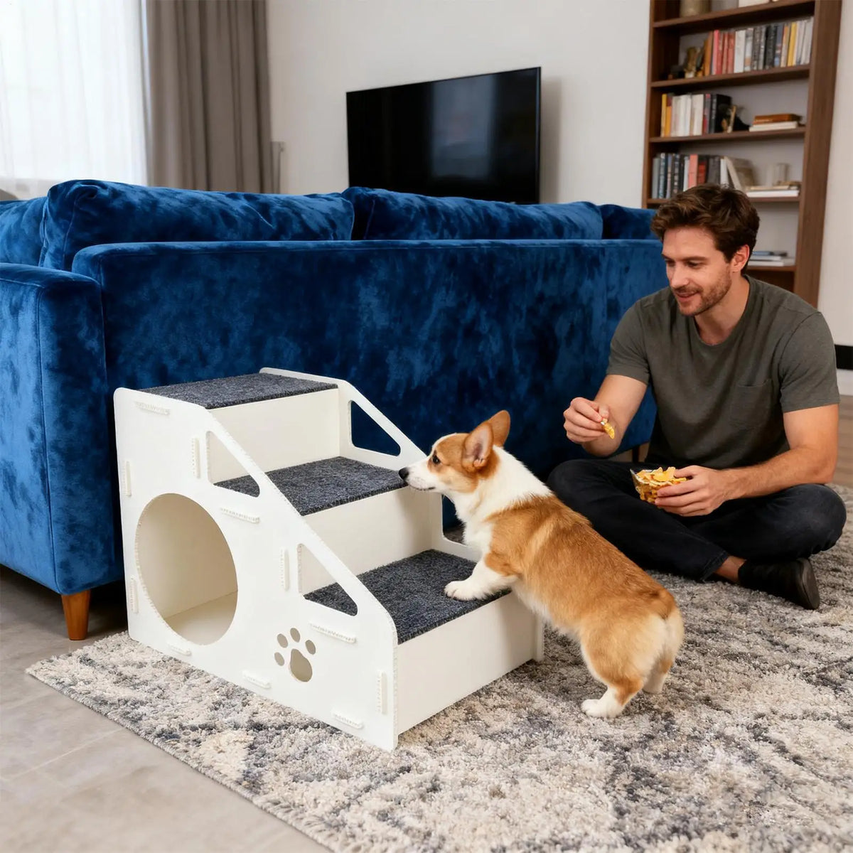 Portable Pet Steps for Beds & Sofas