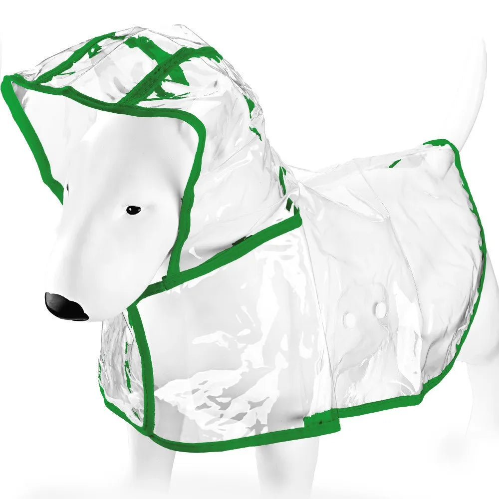 Imperméable transparent pour chiens et chats, cape poncho | Manteau de pluie coupe-vent pour petits chiens et chiots