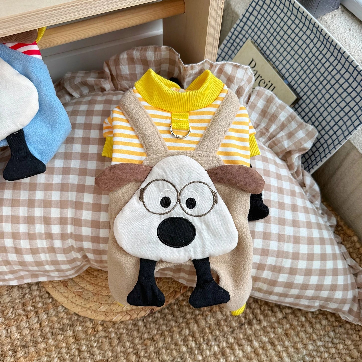Combinaison-Pyjama en Polaire avec Capuche pour Chiens et Chiots de Petite et Moyenne Taille